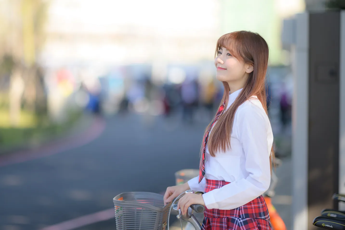 [Mzsock] NO.233 Student uniform high heels street photography#[105P]-26